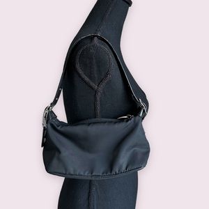 Coach Black Nylon w/ Leather Trim Baguette 7450